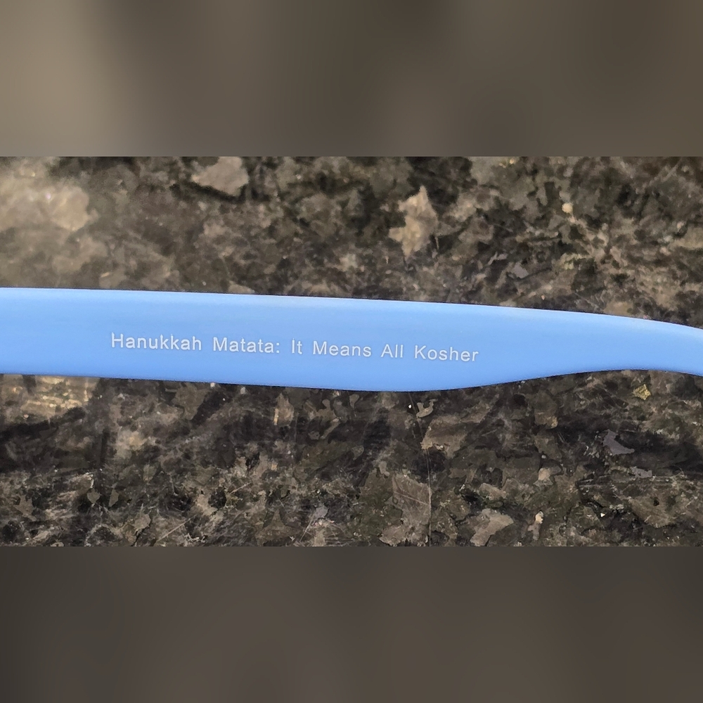 Goodr Limited Edition sunglasses Hanukkah Matata: It Means All Kosher This item - Picture 6 of 13